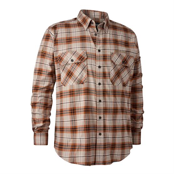 Deerhunter Mens Louis Shirt, Orange Check Deerhunter Mens Louis Shirt, Orange Check
