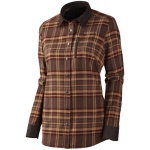 Härkila Pajala L/S Shirt Lady, Burgundy Check