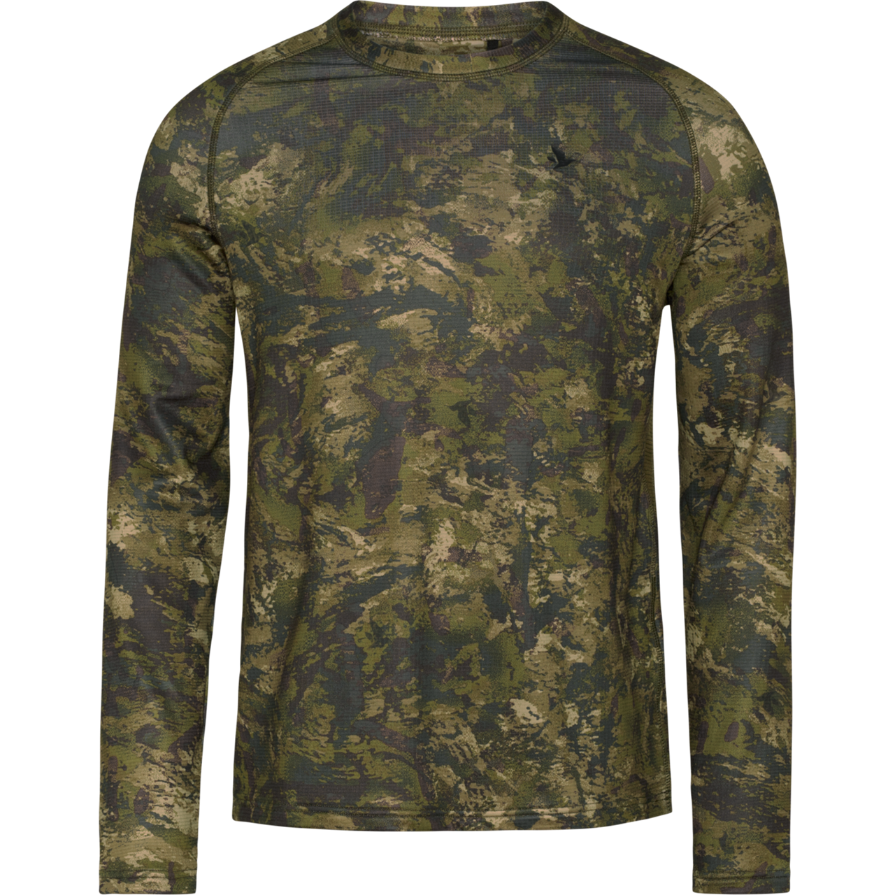 Seeland Active Camo L/S t-shirt (InVis Green, M) Seeland Active Camo L/S t-shirt (InVis Green, M)